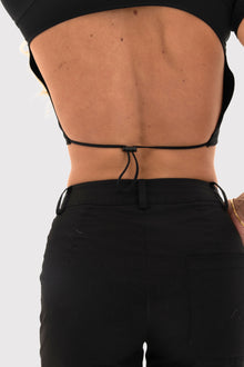 Cropped High Neck Top
