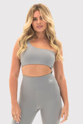 Flexara™ Asymmetrical One-Shoulder Cut-Out Bra Top