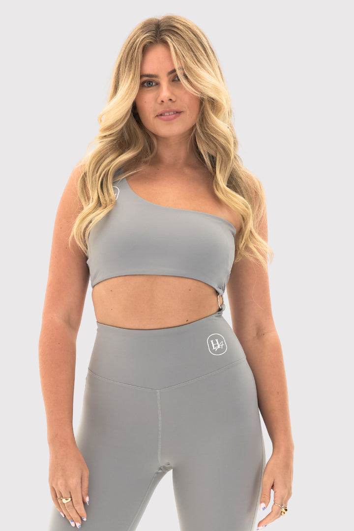 Flexara™ Asymmetrical One-Shoulder Cut-Out Bra Top