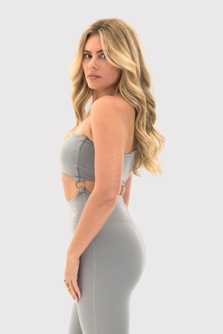 Flexara™ Asymmetrical One-Shoulder Cut-Out Bra Top
