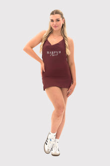 Cowl Neck Halter Dress