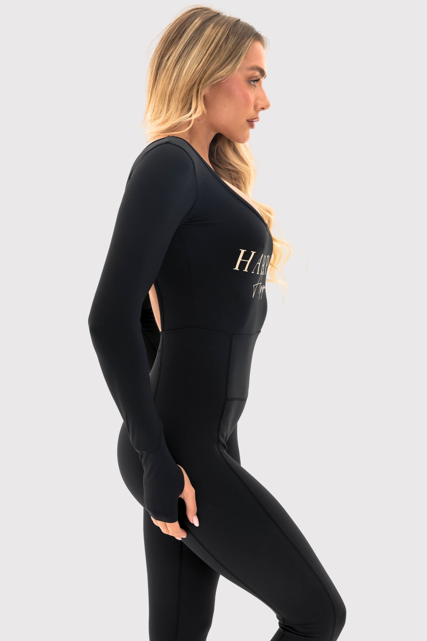 Flexara™ Long-Sleeve Full Length Jumpsuit