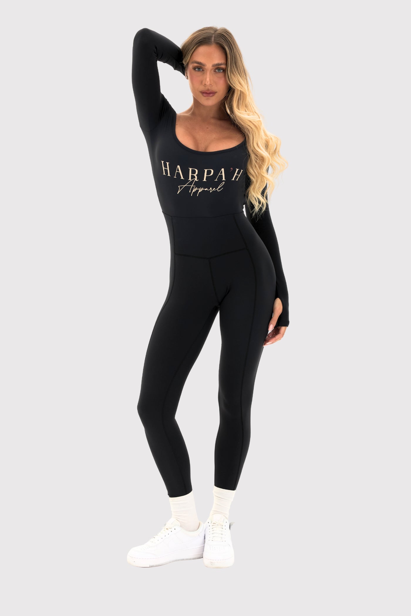Flexara™ Long-Sleeve Full Length Jumpsuit