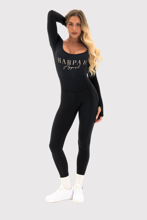 Flexara™ Long-Sleeve Full Length Jumpsuit