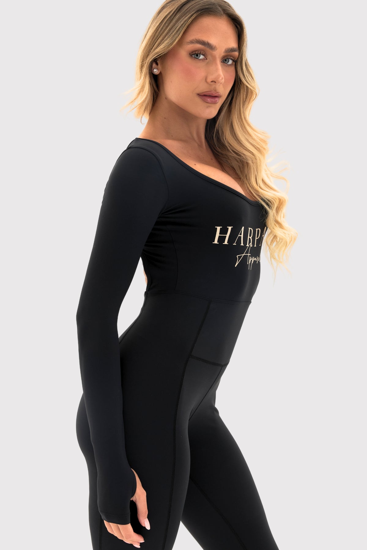 Flexara™ Long-Sleeve Full Length Jumpsuit