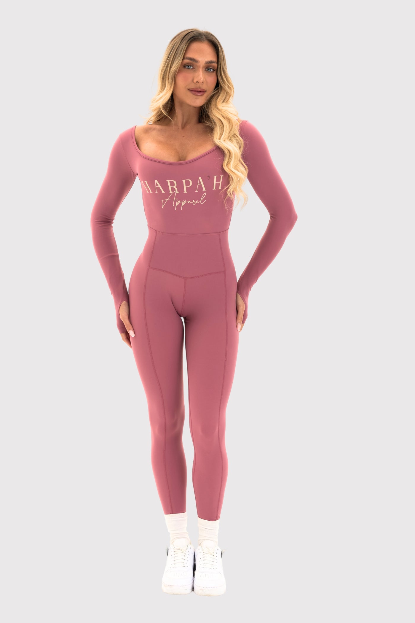 Flexara™ Long-Sleeve Full Length Jumpsuit