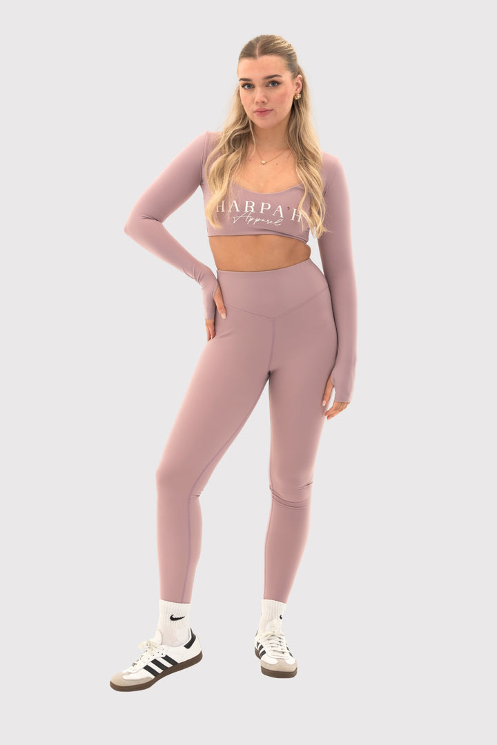 Flexara™ Long Sleeve Crop Top With Thumbholes