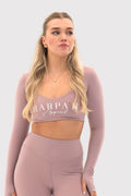 Flexara™ Long Sleeve Crop Top With Thumbholes