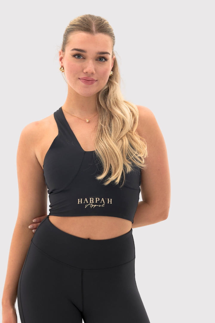 Flexara™ Medium Support Cross Back Crop Top