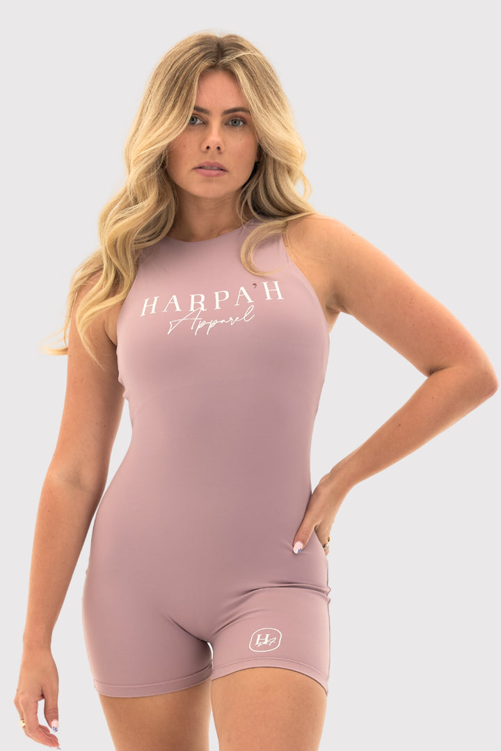 Flexara™ Sleeveless Zipper Back Activewear Bodysuit