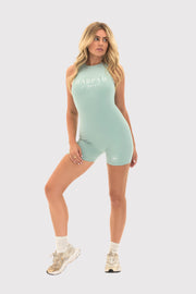 Flexara™ Sleeveless Zipper Back Activewear Bodysuit