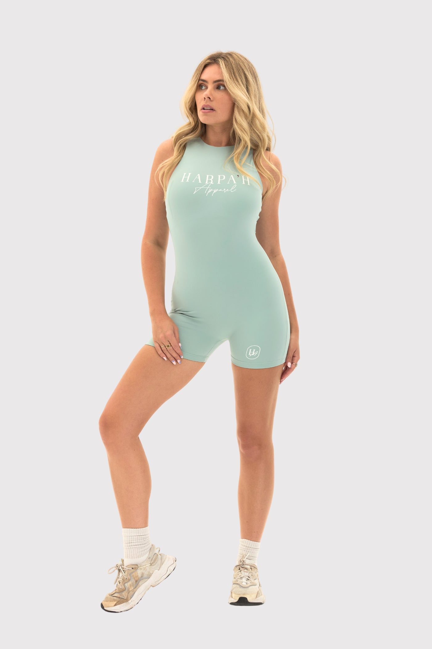 Flexara™ Sleeveless Zipper Back Activewear Bodysuit
