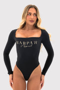 Flexara™ Square Neck Long-Sleeve Bodysuit