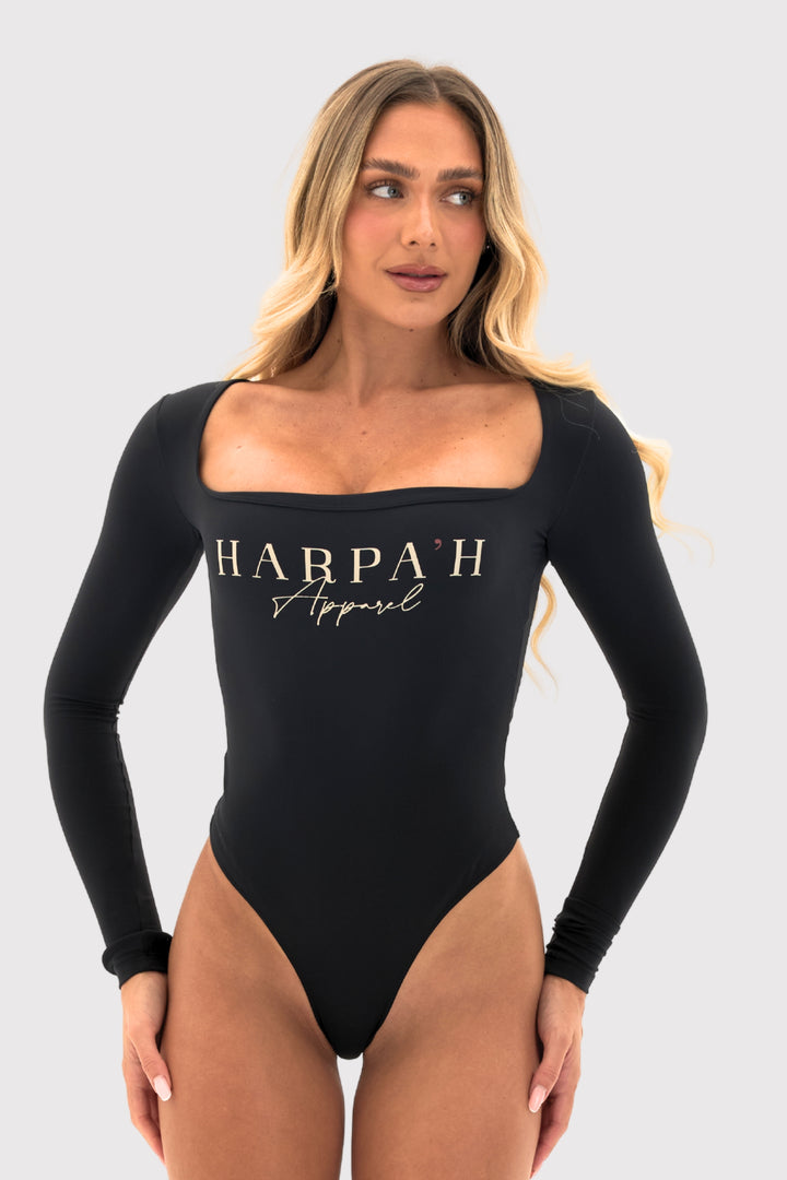 Flexara™ Square Neck Long-Sleeve Bodysuit