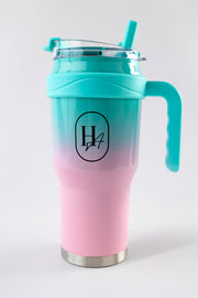 Harpah Insulated Tumbler With Handle And Straw