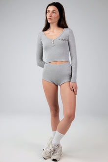 Long Sleeve V Neck Top
