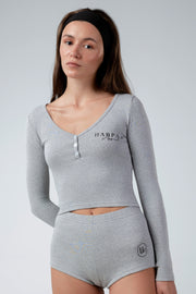 Long Sleeve Crop Top
