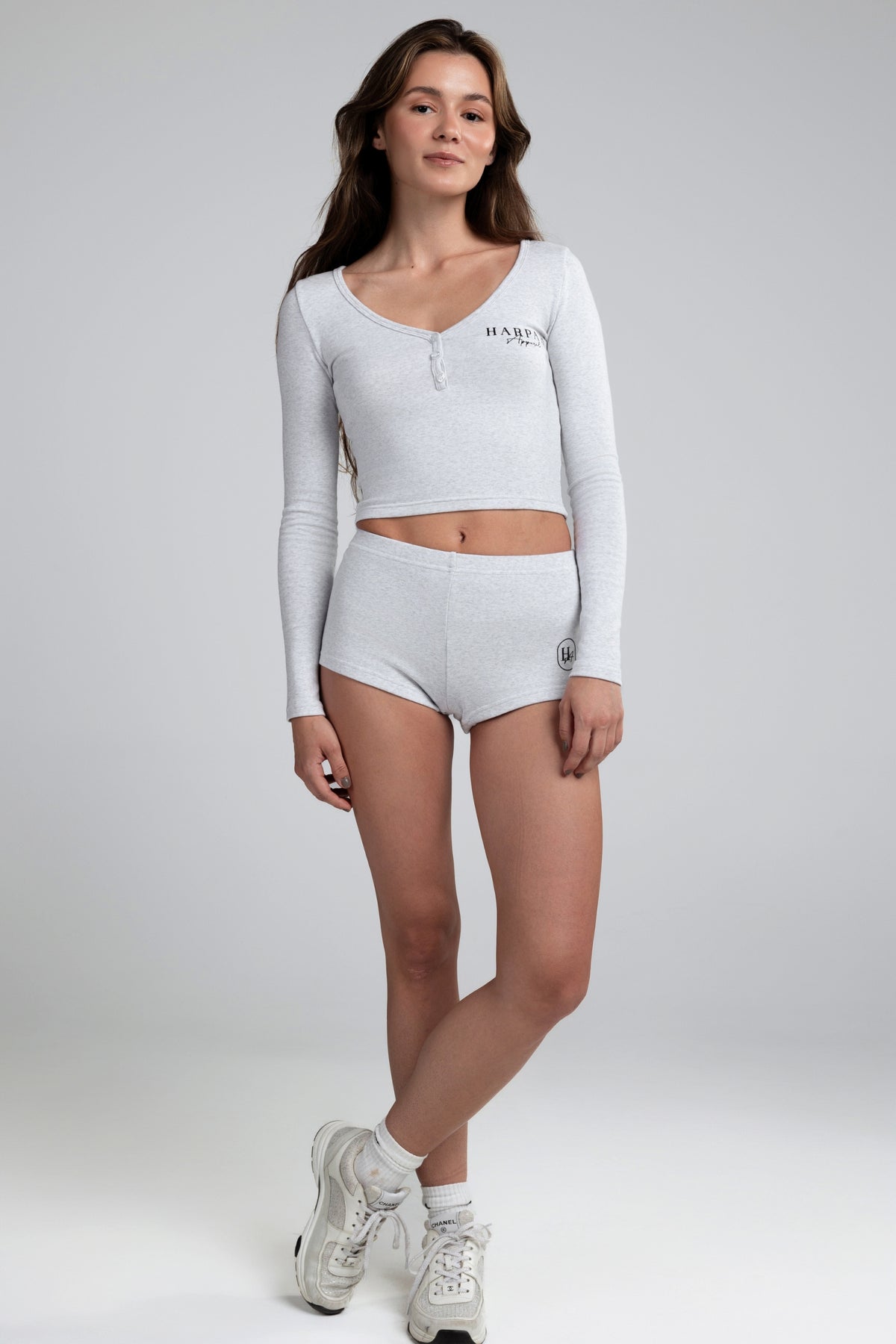 Long Sleeve V Neck Top