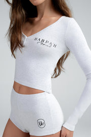Button Up Crop Top