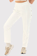 PureTerry™ Side Snap-Button High-Rise Track Pant