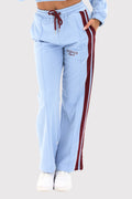 PureTerry™ Side Stripe Relaxed Fit Wide Leg Sweatpant