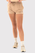 ThermoSoft™ Mid-thigh Drawstring High-Rise Short