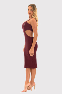 Asymmetrical Midi Dress