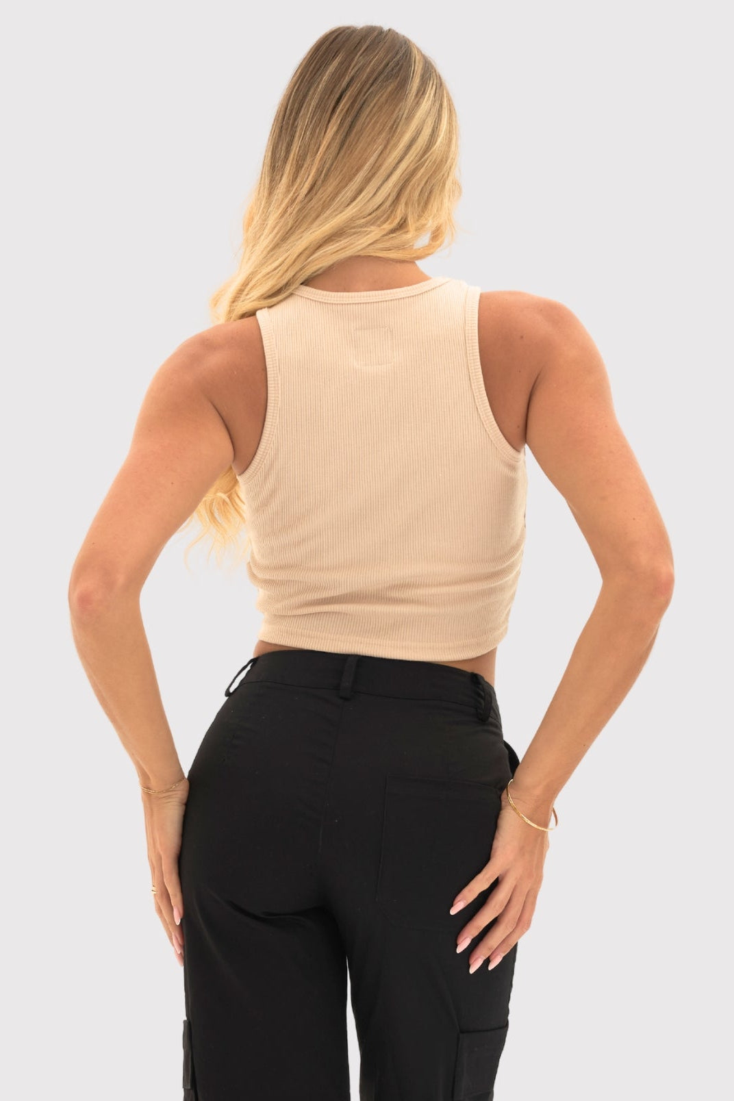 Ribbed Crop Tank Top