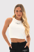 Velura™ Sculpt‑Rib High-Rise Cropped Tank Top