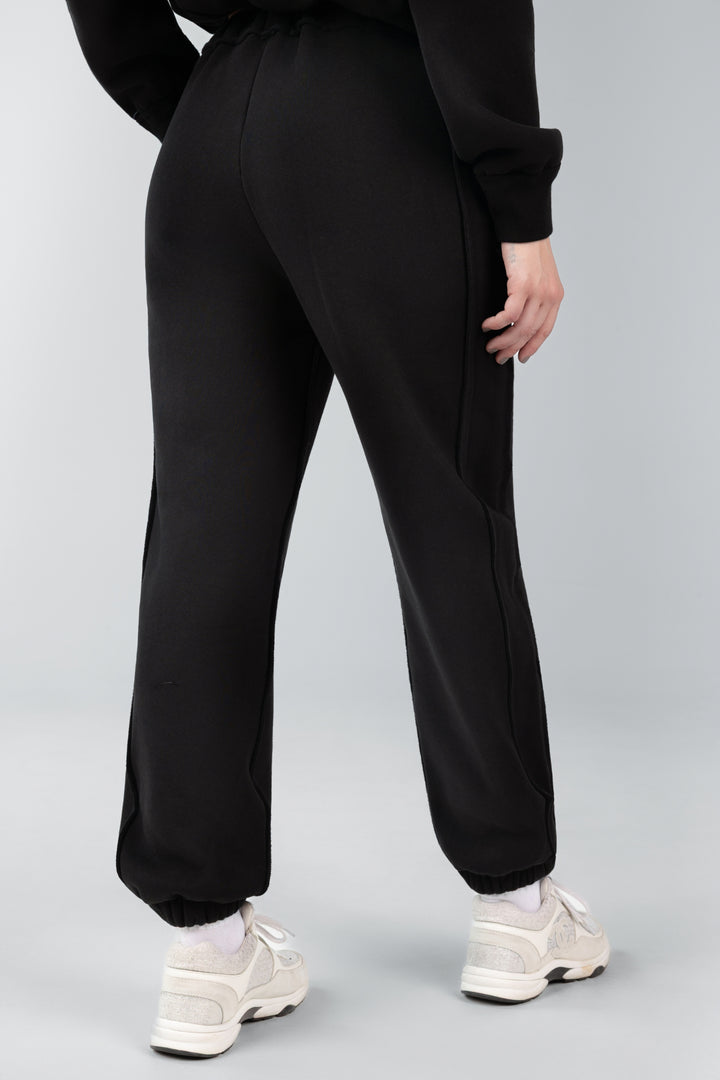 WarmBlend™ High Waist Cuffed Ankles Sweatpant With Pockets