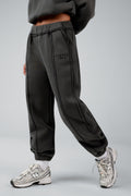 WarmBlend™ High Waist Cuffed Ankles Sweatpant With Pockets